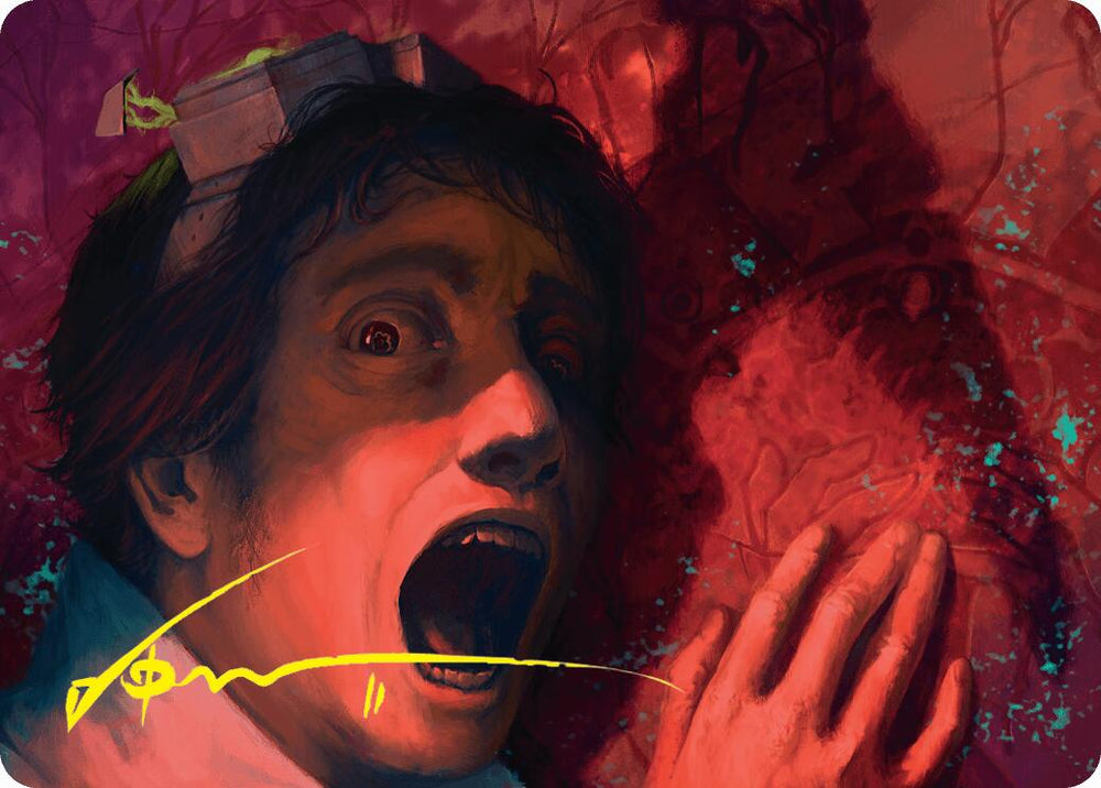 Magic | Murder Art Card (Gold-Stamped Signature) [Duskmourn: House of Horror Art Series] | The Nerd Merchant