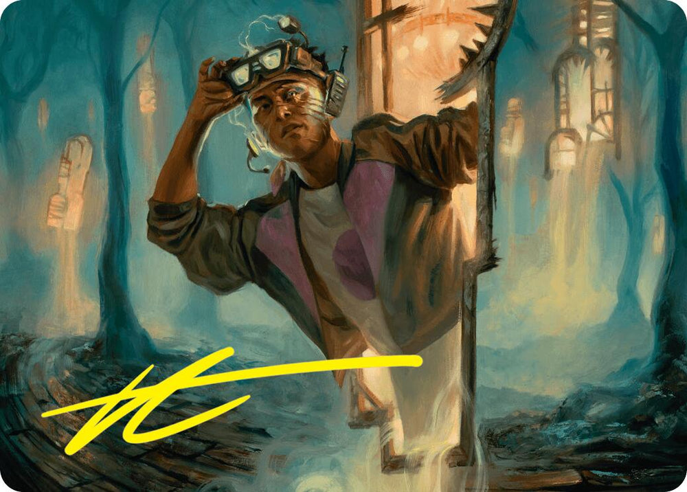 Magic | House Cartographer Art Card (Gold-Stamped Signature) [Duskmourn: House of Horror Art Series] | The Nerd Merchant