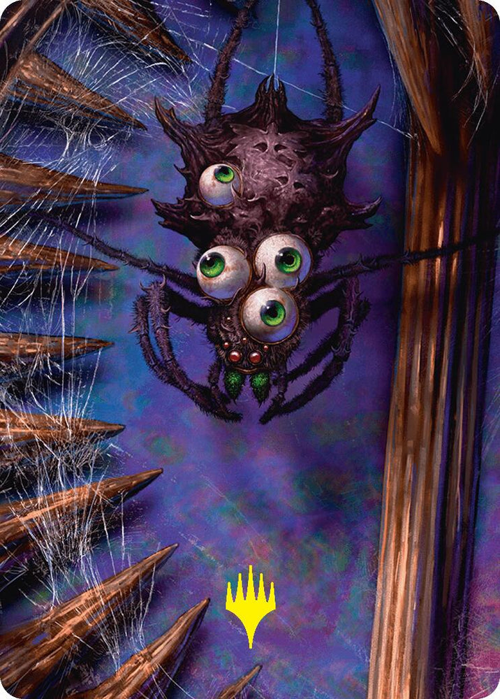 Magic | Spider Art Card (Gold-Stamped Planeswalker Symbol) [Duskmourn: House of Horror Art Series] | The Nerd Merchant