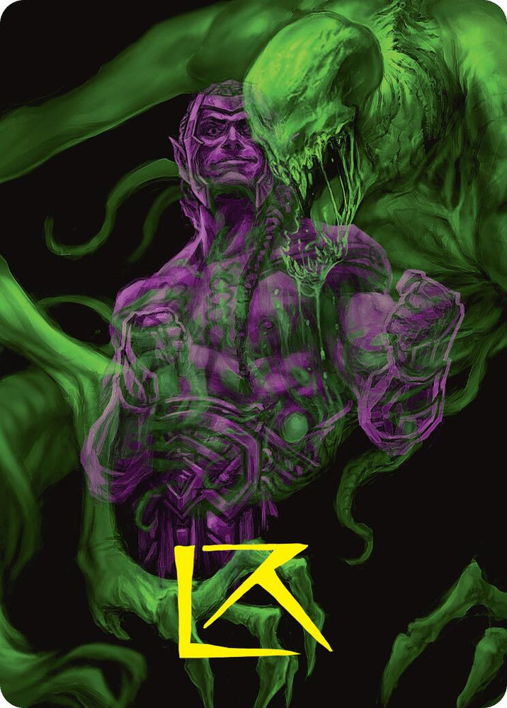 Magic | Tyvar, the Pummeler Art Card (Gold-Stamped Signature) [Duskmourn: House of Horror Art Series] | The Nerd Merchant