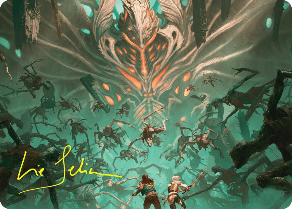 Magic | Valgavoth's Onslaught Art Card (Gold-Stamped Signature) [Duskmourn: House of Horror Art Series] | The Nerd Merchant