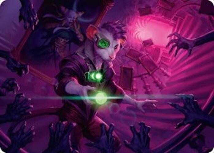 Magic | Nashi, Searcher in the Dark Art Card (21/54) [Duskmourn: House of Horror Art Series] | The Nerd Merchant