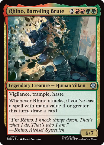 Magic | Rhino, Barreling Brute [Marvel's Spider-Man] | The Nerd Merchant