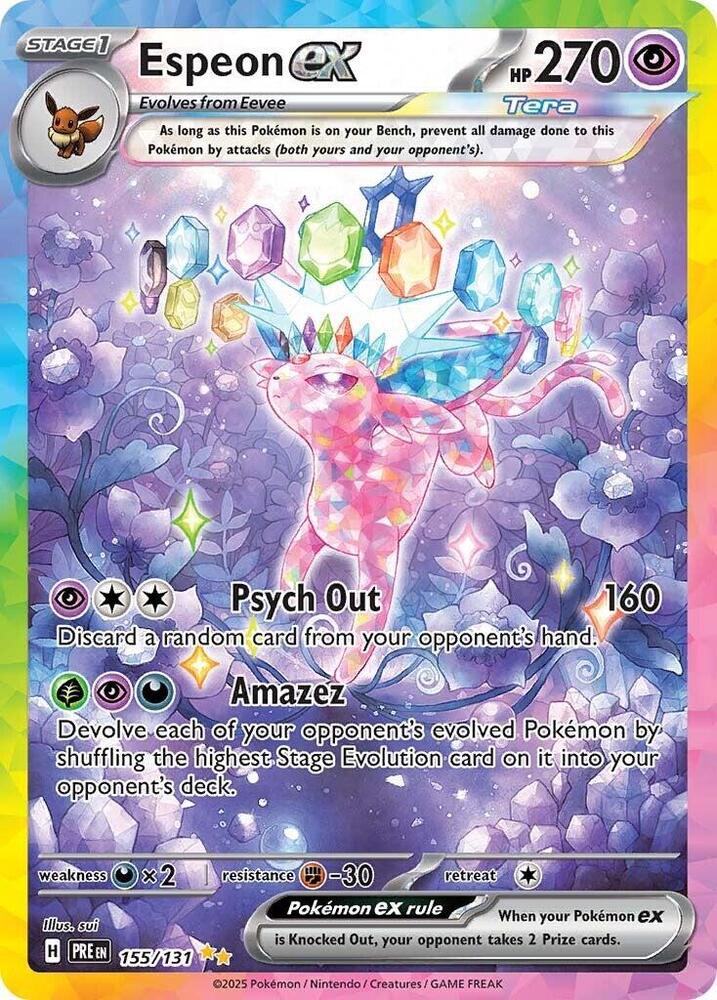 Pokemon | Espeon ex (155/131) [Scarlet & Violet: Prismatic Evolutions] | The Nerd Merchant