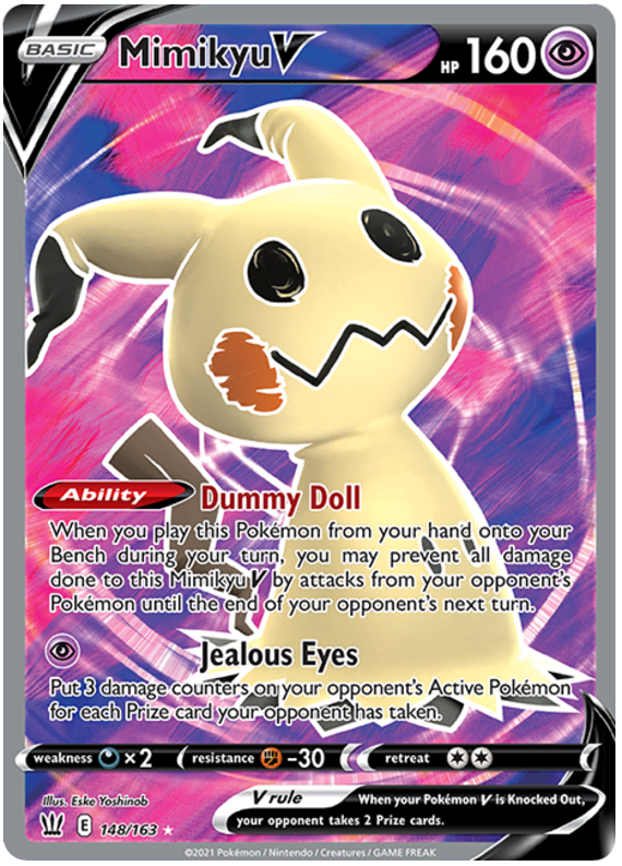 Pokemon | Mimikyu V (148/163) [Sword & Shield: Battle Styles] | The Nerd Merchant