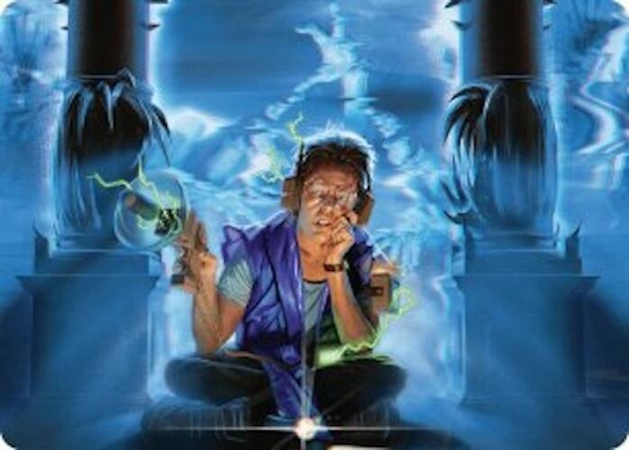 Magic | Oblivious Bookworm Art Card [Duskmourn: House of Horror Art Series] | The Nerd Merchant