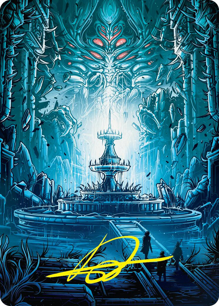 Magic | Island Art Card (Gold-Stamped Signature) [Duskmourn: House of Horror Art Series] | The Nerd Merchant