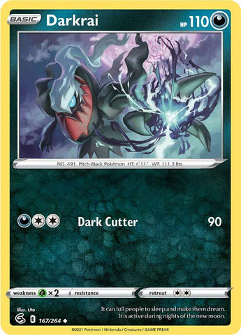 Pokemon | Darkrai (167/264) [Sword & Shield: Fusion Strike] | The Nerd Merchant