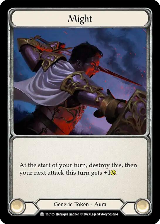 Flesh and Blood TCG | Might (Blue) [TCC105 // TCC107] (Round the Table: TCC x LSS) | The Nerd Merchant