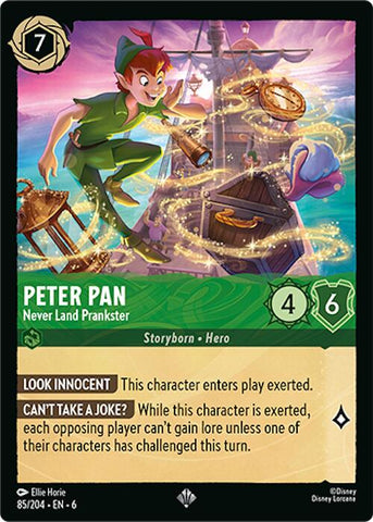 Lorcana | Peter Pan - Never Land Prankster (85/204) [Azurite Sea] | The Nerd Merchant