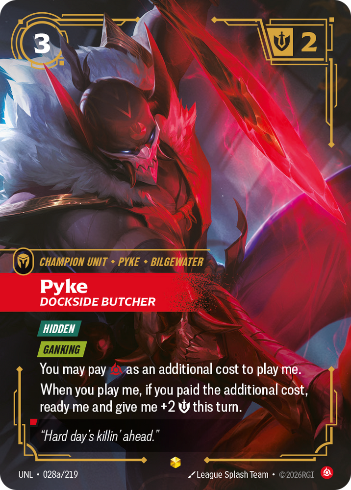 Pyke - Dockside Butcher (Alternate Art) (Foil) - Unleashed (028a/219)