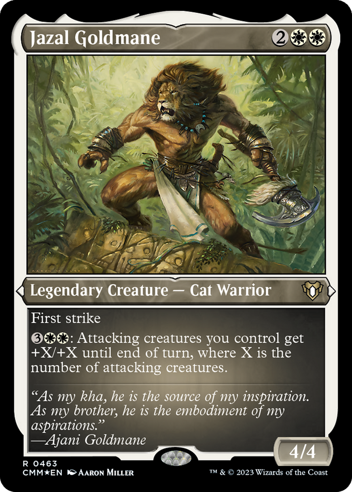 Magic | Jazal Goldmane (Foil Etched) [Commander Masters] | The Nerd Merchant