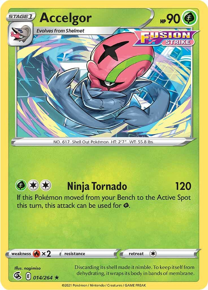 Pokemon | Accelgor (014/264) [Sword & Shield: Fusion Strike] | The Nerd Merchant