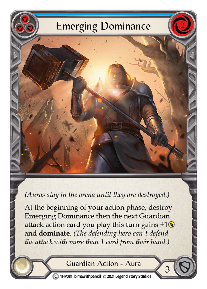 Flesh and Blood TCG | Emerging Dominance (Blue) [1HP081] (History Pack 1) | The Nerd Merchant