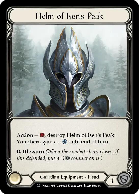 Flesh and Blood TCG | Helm of Isen's Peak [1HB003] (History Pack 1 Bravo Blitz Deck) | The Nerd Merchant