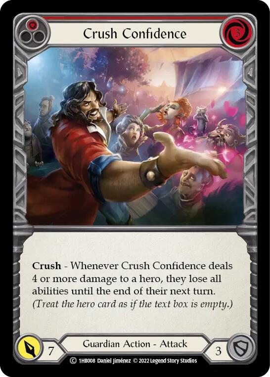 Flesh and Blood TCG | Crush Confidence (Red) [1HB008] (History Pack 1 Bravo Blitz Deck) | The Nerd Merchant