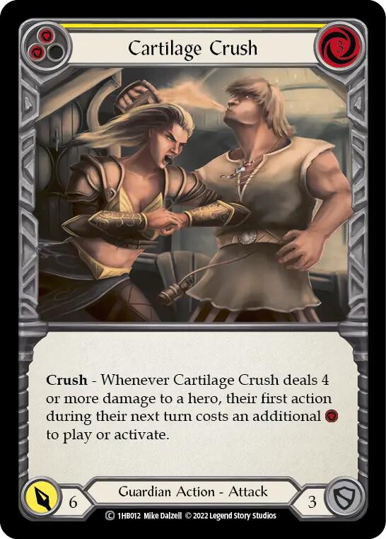 Flesh and Blood TCG | Cartilage Crush (Yellow) [1HB012] (History Pack 1 Bravo Blitz Deck) | The Nerd Merchant