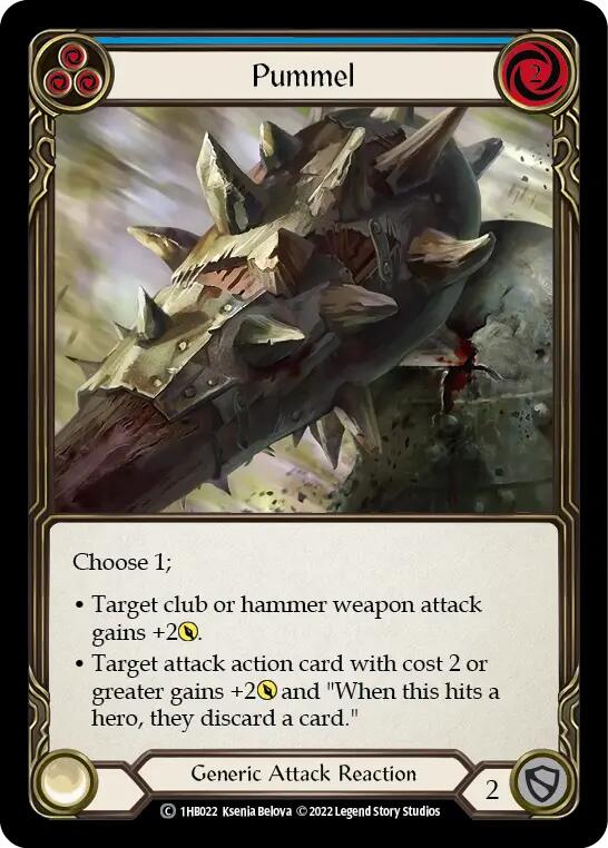 Flesh and Blood TCG | Pummel (Blue) [1HB022] (History Pack 1 Bravo Blitz Deck) | The Nerd Merchant