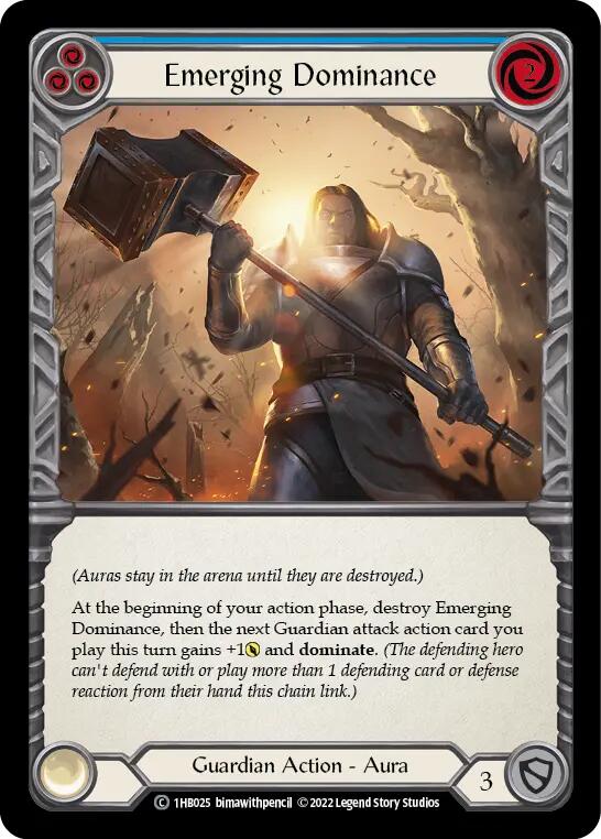 Flesh and Blood TCG | Emerging Dominance (Blue) [1HB025] (History Pack 1 Bravo Blitz Deck) | The Nerd Merchant