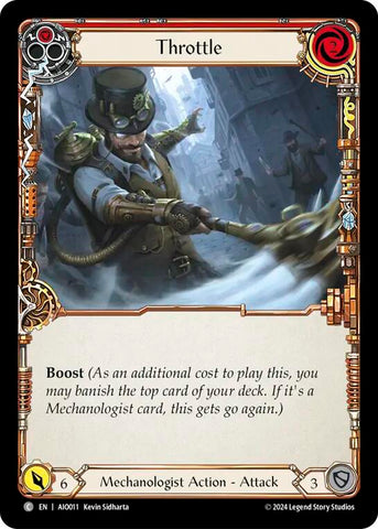 Flesh and Blood TCG | Throttle (Red) [AIO011] (Armory Deck: Dash) | The Nerd Merchant