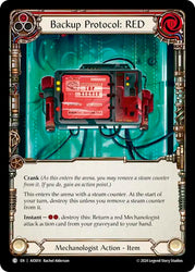 Flesh and Blood TCG | Backup Protocol: RED (Red) [AIO014] (Armory Deck: Dash) | The Nerd Merchant