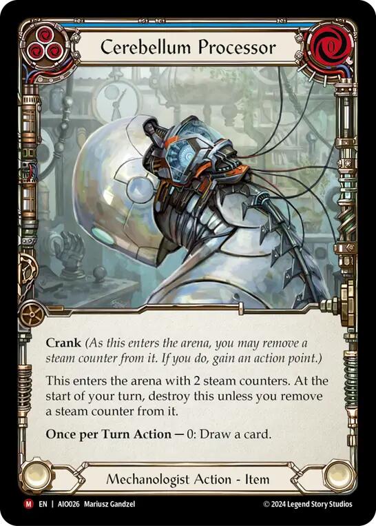 Flesh and Blood TCG | Cerebellum Processor [AIO026] (Armory Deck: Dash) | The Nerd Merchant