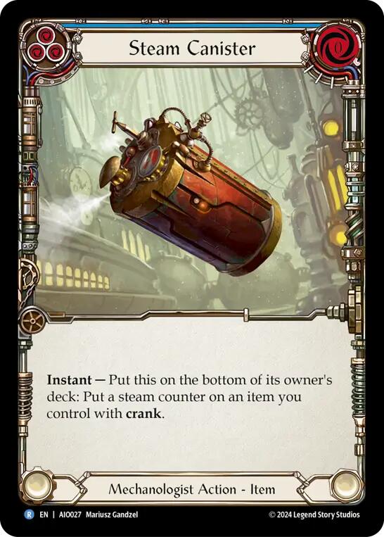 Flesh and Blood TCG | Steam Canister [AIO027] (Armory Deck: Dash) | The Nerd Merchant