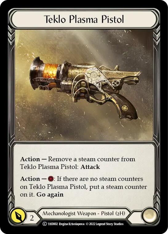 Flesh and Blood TCG | Teklo Plasma Pistol [1HD002] (History Pack 1 Dash Blitz Deck) | The Nerd Merchant