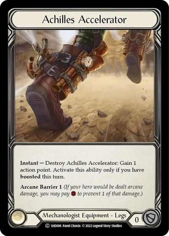 Flesh and Blood TCG | Achilles Accelerator [1HD006] (History Pack 1 Dash Blitz Deck) | The Nerd Merchant