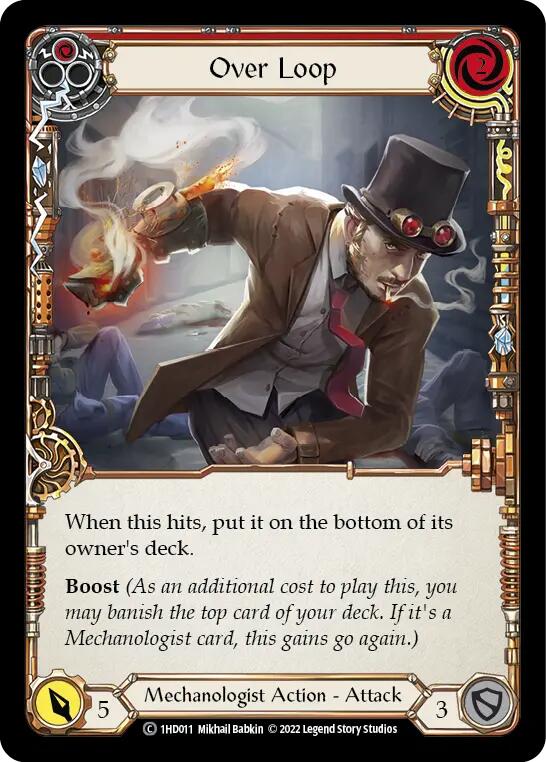Flesh and Blood TCG | Over Loop (Red) [1HD011] (History Pack 1 Dash Blitz Deck) | The Nerd Merchant