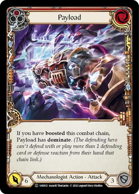 Flesh and Blood TCG | Payload (Red) [1HD012] (History Pack 1 Dash Blitz Deck) | The Nerd Merchant
