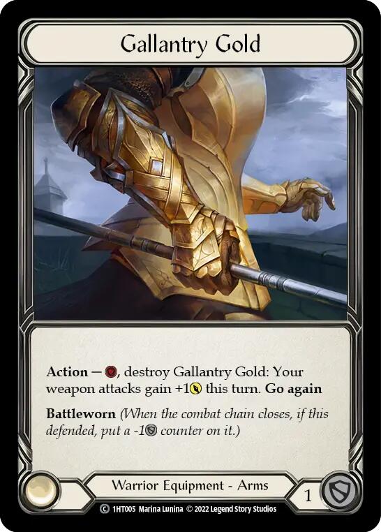 Flesh and Blood TCG | Gallantry Gold [1HT005] (History Pack 1 Dorinthea Blitz Deck) | The Nerd Merchant