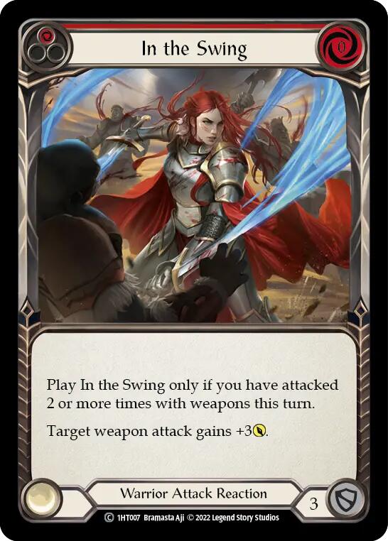 Flesh and Blood TCG | In the Swing (Red) [1HT007] (History Pack 1 Dorinthea Blitz Deck) | The Nerd Merchant