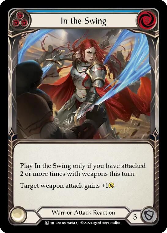 Flesh and Blood TCG | In the Swing (Blue) [1HT020] (History Pack 1 Dorinthea Blitz Deck) | The Nerd Merchant
