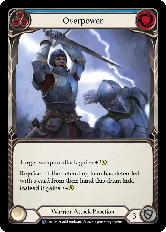 Flesh and Blood TCG | Overpower (Blue) [1HT023] (History Pack 1 Dorinthea Blitz Deck) | The Nerd Merchant