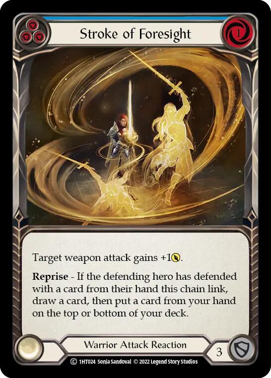 Flesh and Blood TCG | Stroke of Foresight (Blue) [1HT024] (History Pack 1 Dorinthea Blitz Deck) | The Nerd Merchant