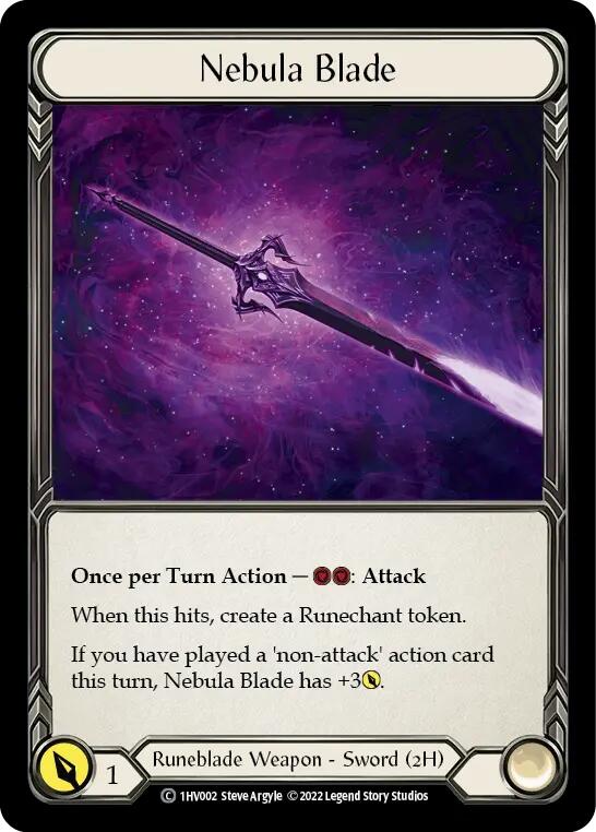 Flesh and Blood TCG | Nebula Blade [1HV002] (Historic Pack 1 Blitz Deck Viserai) | The Nerd Merchant