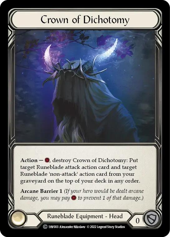 Flesh and Blood TCG | Crown of Dichotomy [1HV003] (Historic Pack 1 Blitz Deck Viserai) | The Nerd Merchant