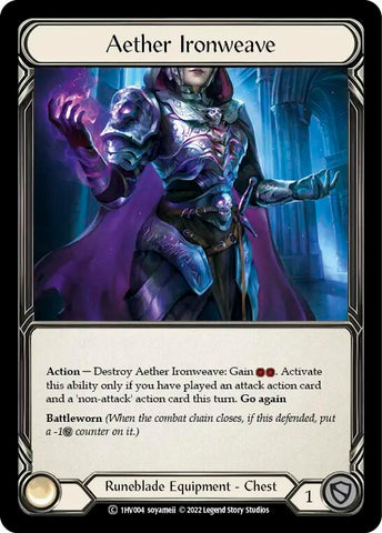 Flesh and Blood TCG | Aether Ironweave [1HV004] (Historic Pack 1 Blitz Deck Viserai) | The Nerd Merchant