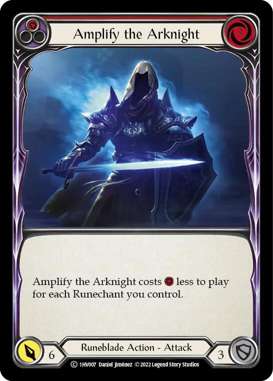 Flesh and Blood TCG | Amplify the Arknight (Red) [1HV007] (Historic Pack 1 Blitz Deck Viserai) | The Nerd Merchant