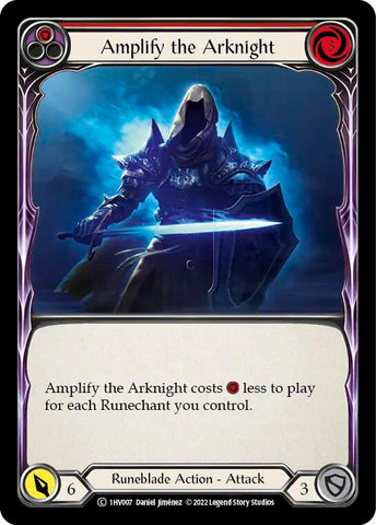 Flesh and Blood TCG | Amplify the Arknight (Red) [1HV007] (Historic Pack 1 Blitz Deck Viserai) | The Nerd Merchant