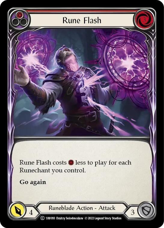 Flesh and Blood TCG | Rune Flash (Red) [1HV010] (Historic Pack 1 Blitz Deck Viserai) | The Nerd Merchant