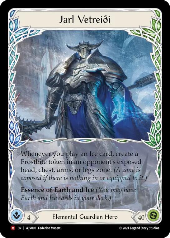 Flesh and Blood TCG | Jarl Vetreidi [AJV001] (Armory Deck: Jarl Vetreidi) | The Nerd Merchant