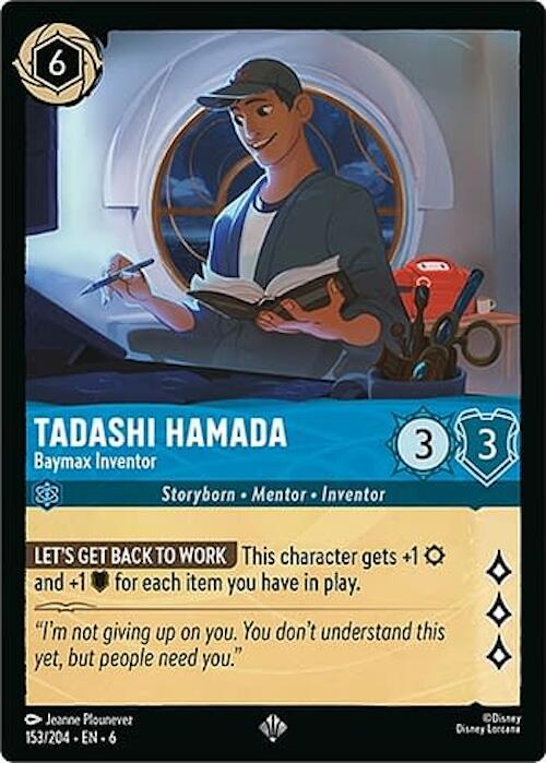 Lorcana | Tadashi Hamada - Baymax Inventor (153/204) [Azurite Sea] | The Nerd Merchant