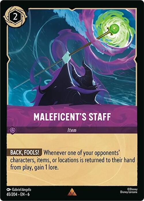 Lorcana | Maleficent's Staff (65/204) [Azurite Sea] | The Nerd Merchant