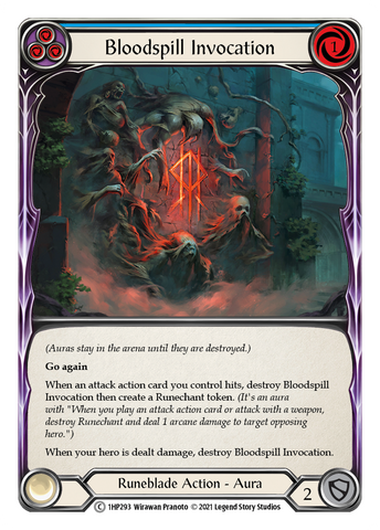 Flesh and Blood TCG | Bloodspill Invocation (Blue) [1HP293] (History Pack 1) | The Nerd Merchant
