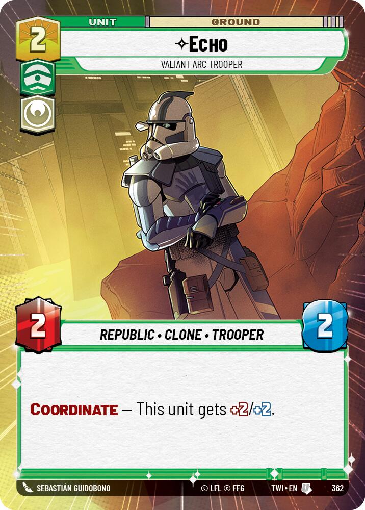 Echo - Valiant ARC Trooper (362) (Hyperspace) (362) [Twilight of the Republic]