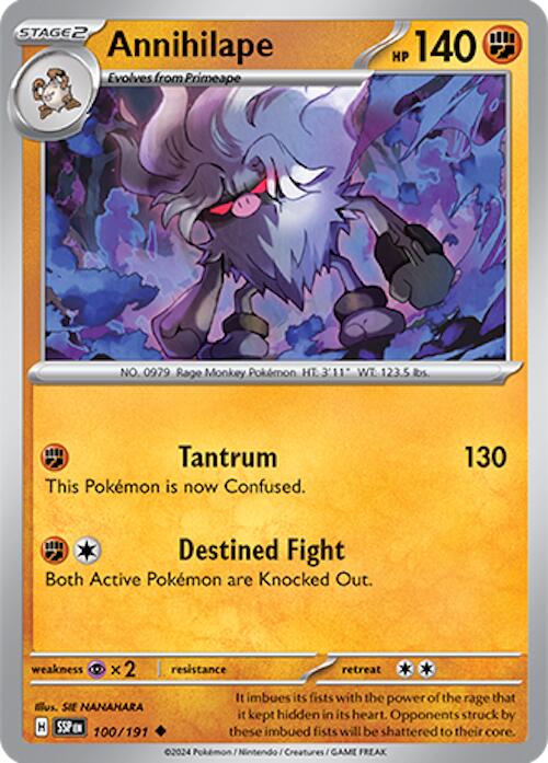 Pokemon | Annihilape (100/191) [Scarlet & Violet: Surging Sparks] | The Nerd Merchant