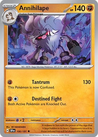 Pokemon | Annihilape (100/191) [Scarlet & Violet: Surging Sparks] | The Nerd Merchant