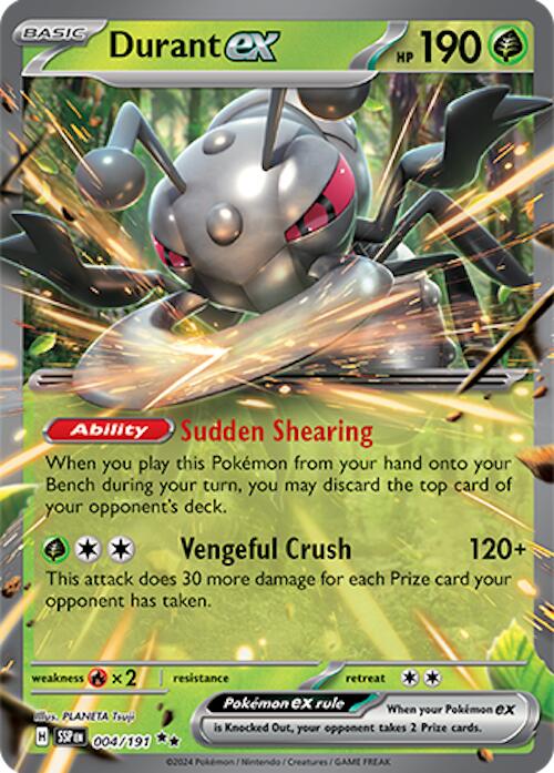 Pokemon | Durant ex (004/191) [Scarlet & Violet: Surging Sparks] | The Nerd Merchant